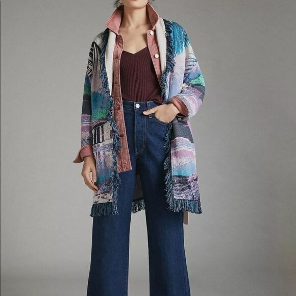 Anthropologie Aldomartins Moira Fringed Cardigan - Picture 1 of 3